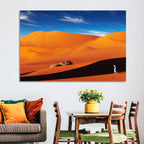 Solitary Figure on Sahara Dunes Wall Art