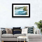 Dynjandi Waterfall Mist and Moss Wall Art