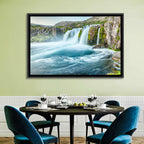 Dynjandi Waterfall Mist and Moss Wall Art