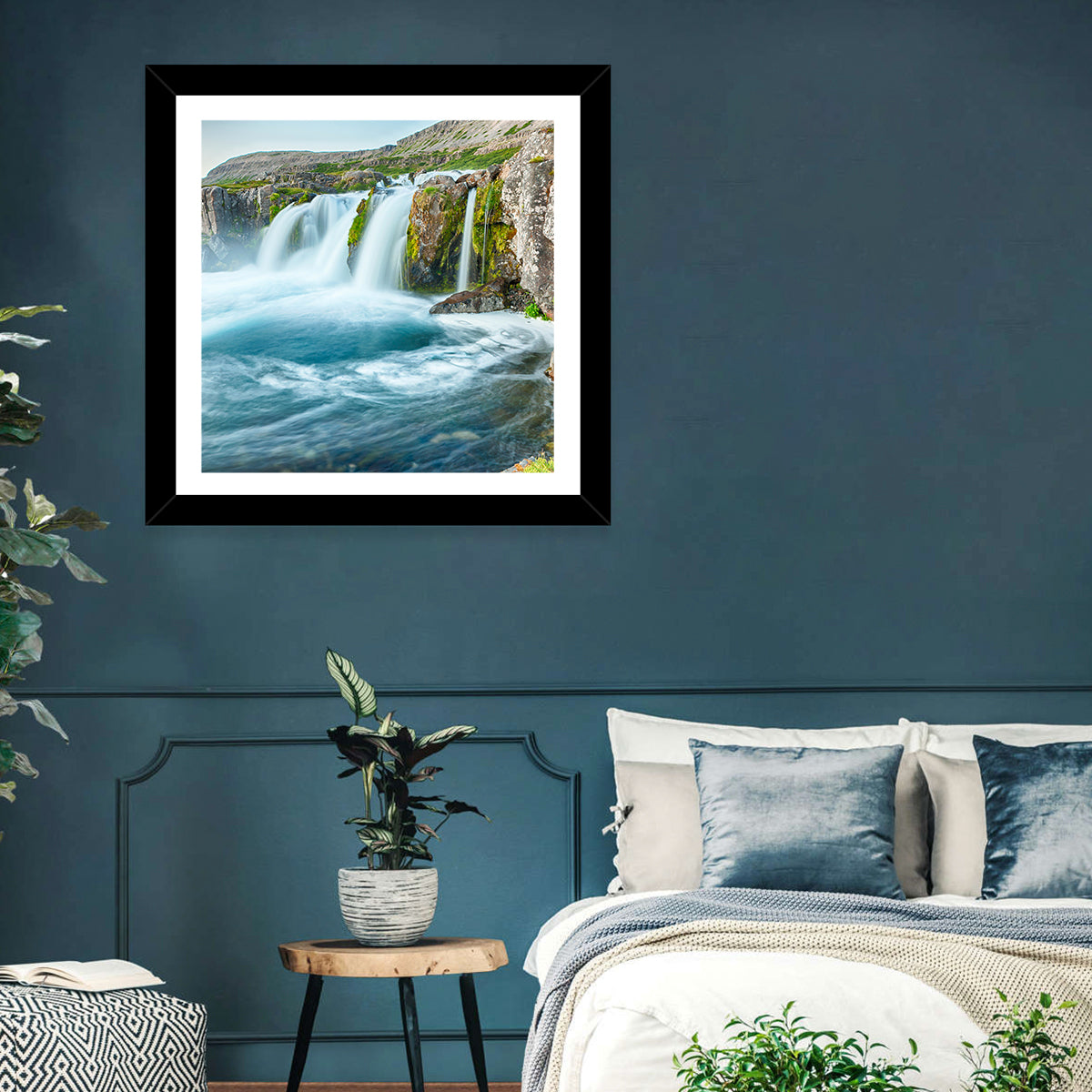 Dynjandi Waterfall Mist and Moss Wall Art