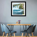 Dynjandi Waterfall Mist and Moss Wall Art