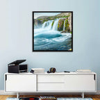Dynjandi Waterfall Mist and Moss Wall Art
