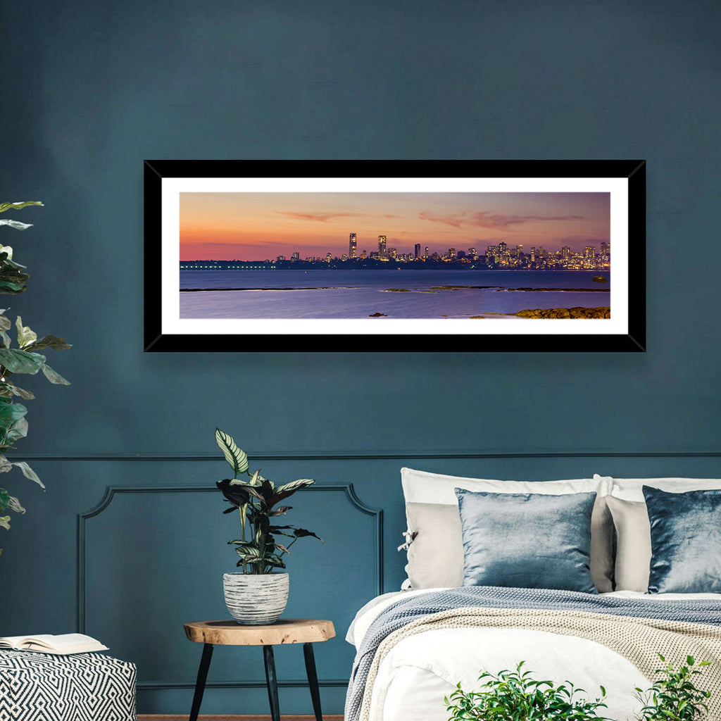 Mumbai Skyline at Dusk Wall Art