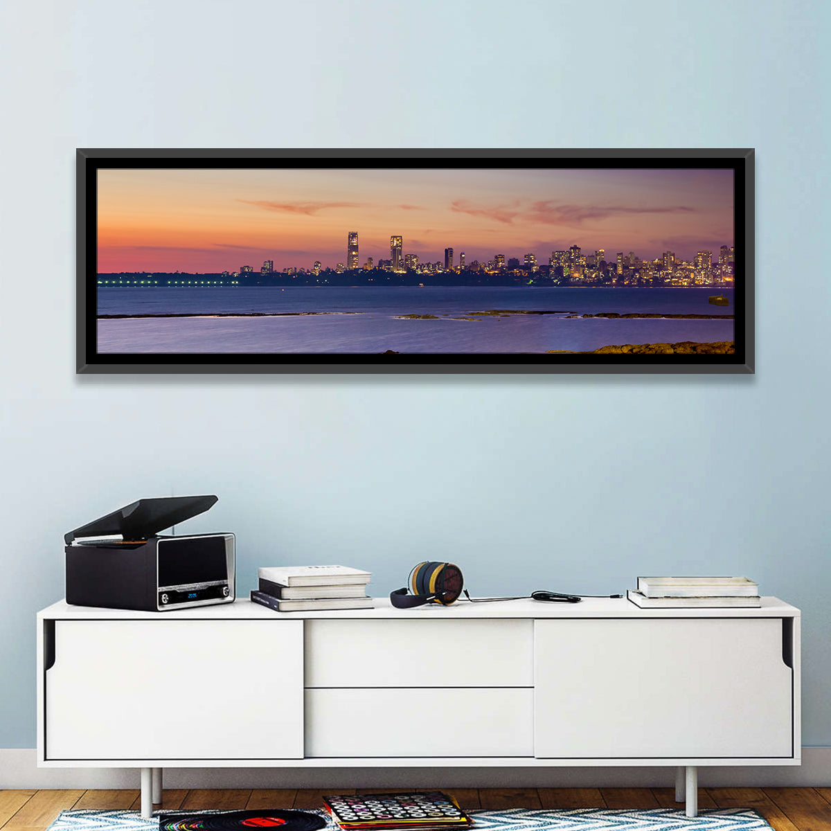 Mumbai Skyline at Dusk Wall Art