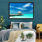 Thatched Beach Bar Pier Wall Art