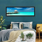 Thatched Beach Bar Pier Wall Art