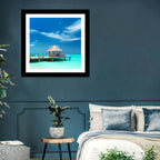 Thatched Beach Bar Pier Wall Art