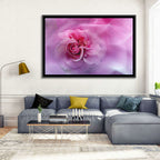 Ethereal Pink Rose Bloom Wall Art