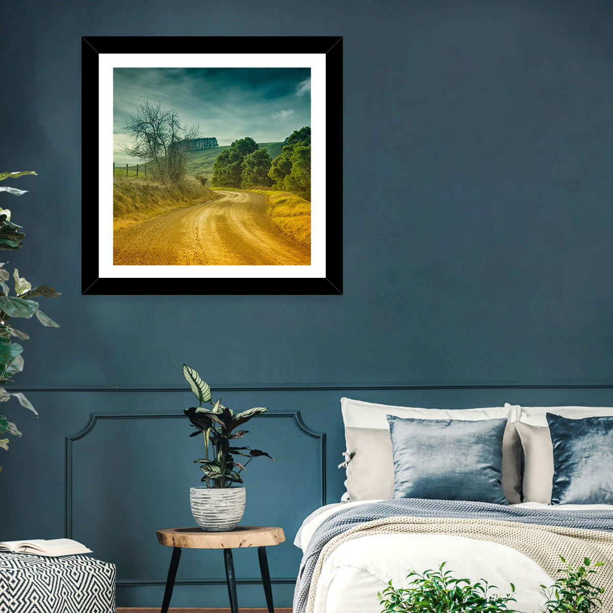 Golden Country Road Wall Art