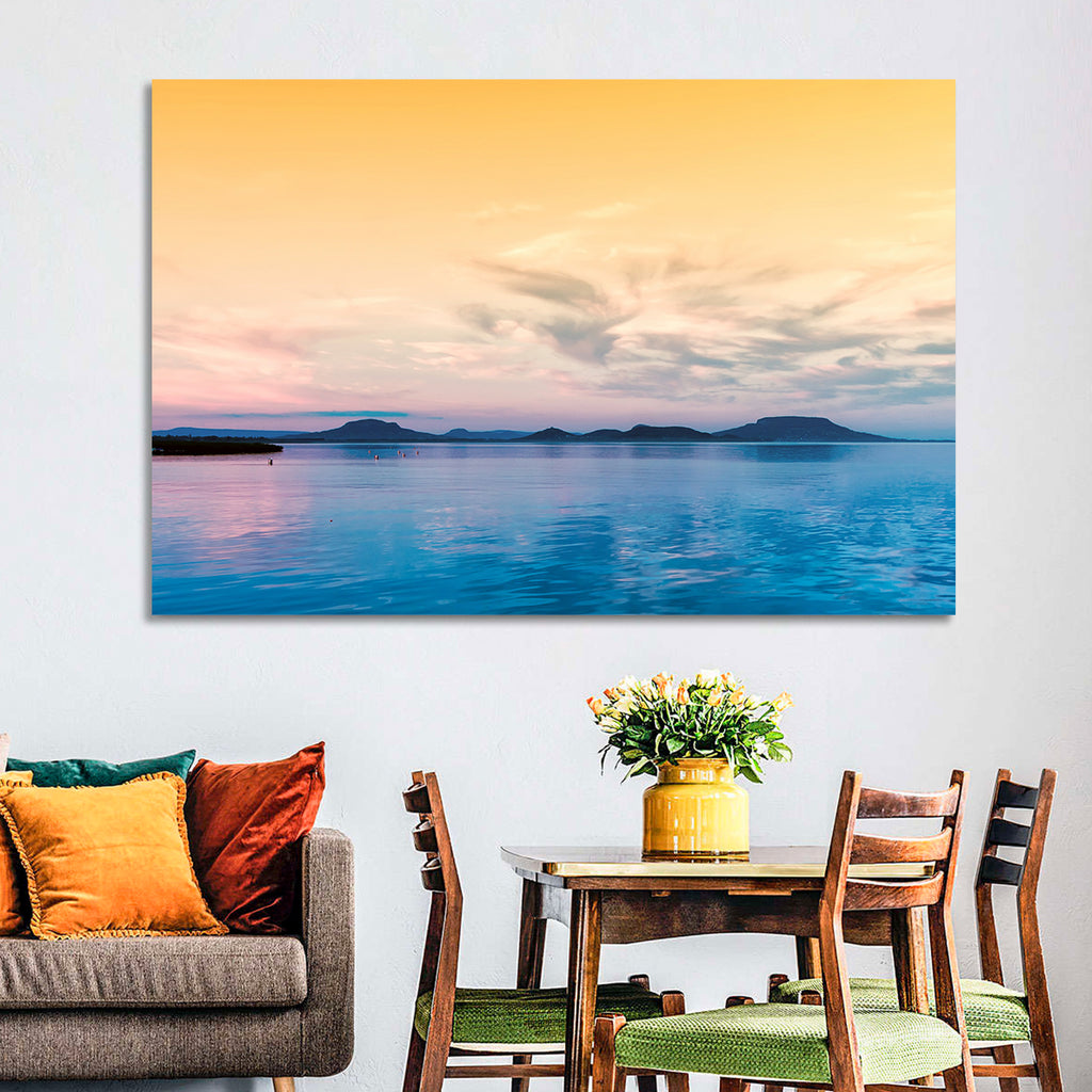 Lake Balaton at Golden Hour Wall Art