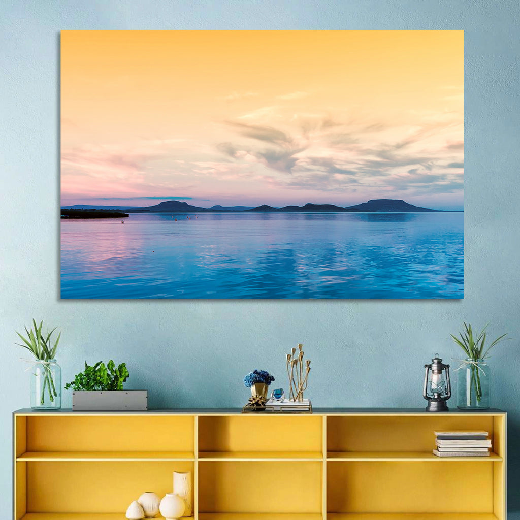 Lake Balaton at Golden Hour Wall Art