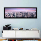 Midtown Manhattan Skyline in Purple Haze Wall Art