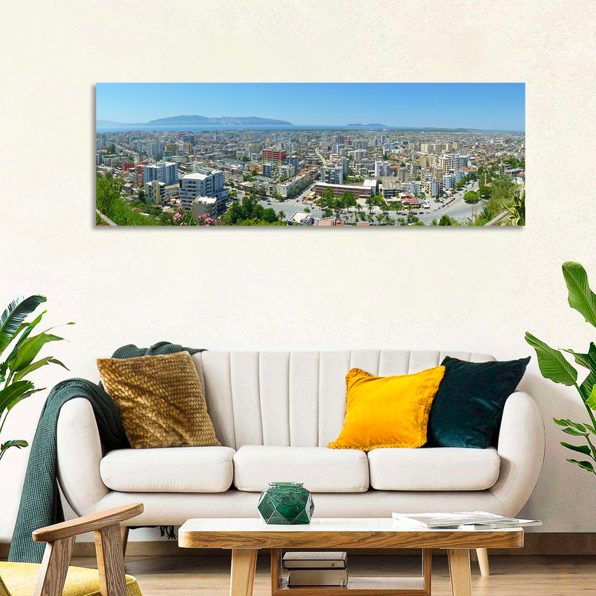 Vlore Coastal Cityscape Wall Art