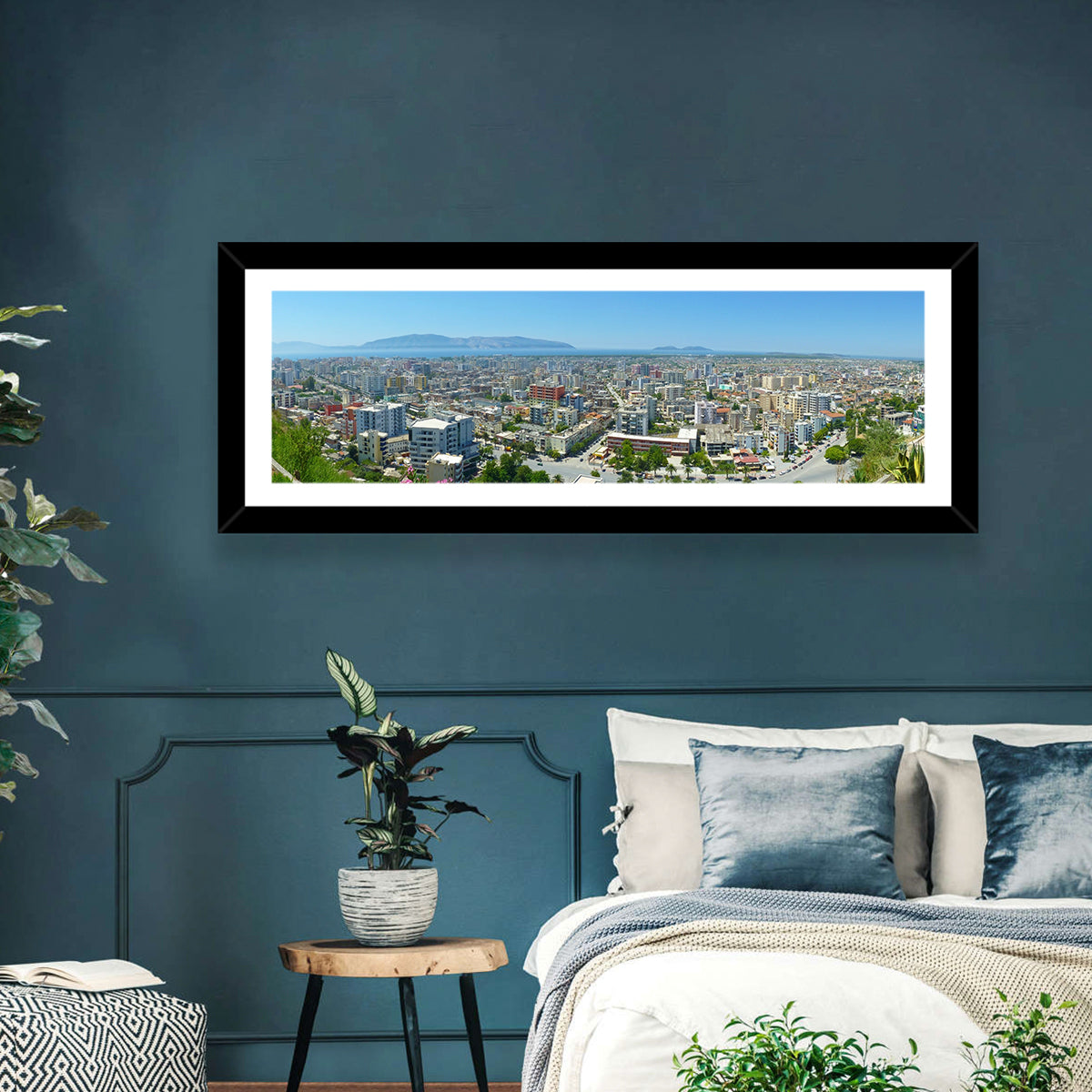 Vlore Coastal Cityscape Wall Art