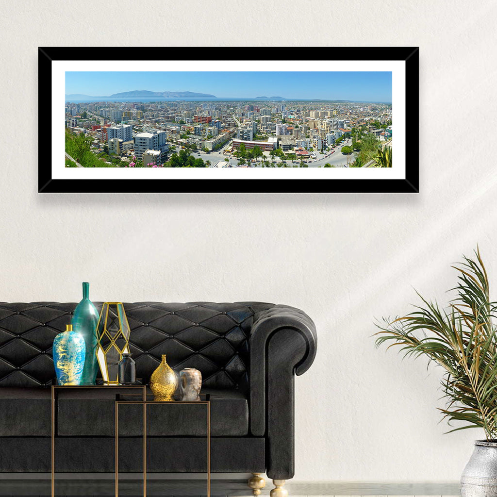 Vlore Coastal Cityscape Wall Art