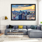Midtown Manhattan Skyline at Dusk Wall Art