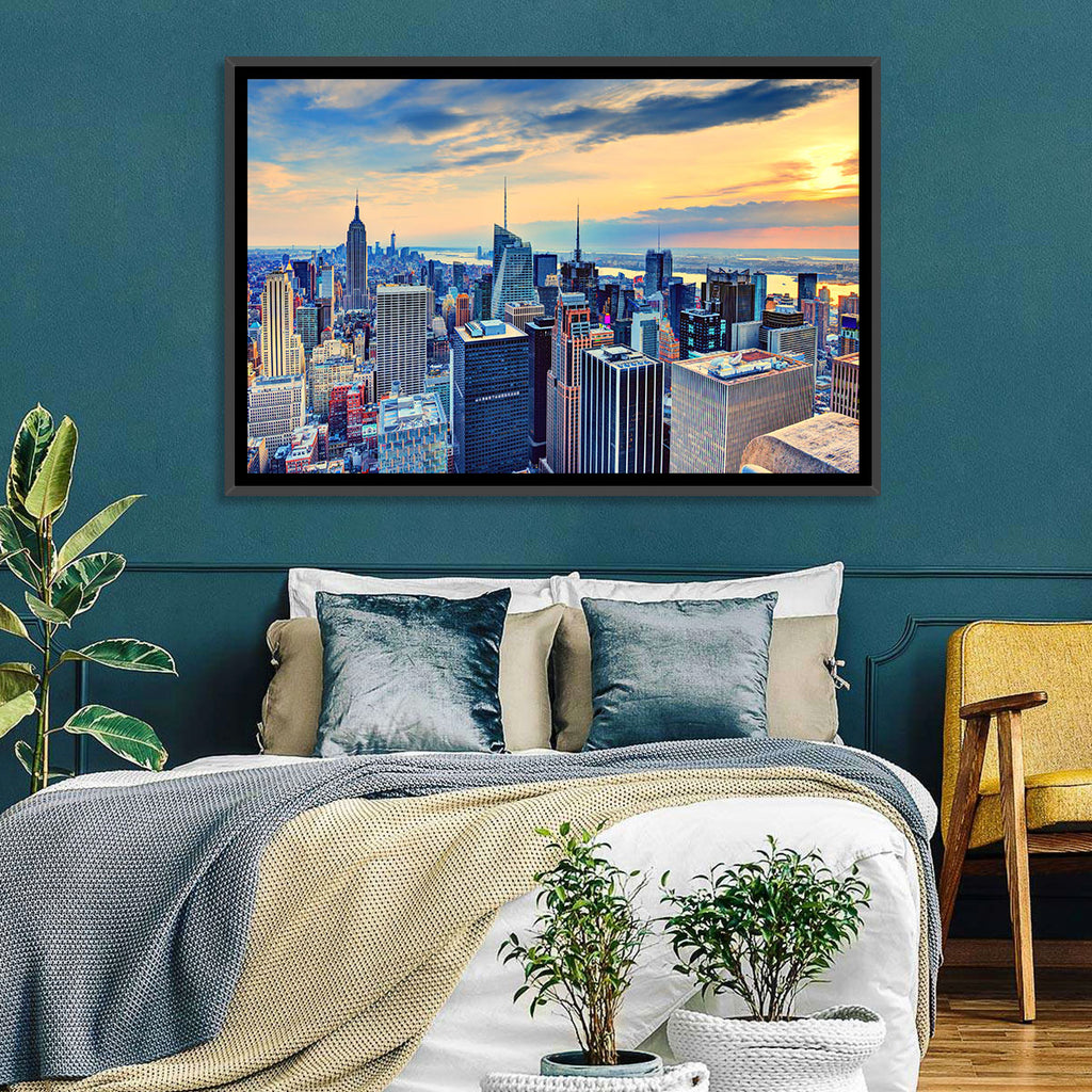 Midtown Manhattan Skyline at Dusk Wall Art