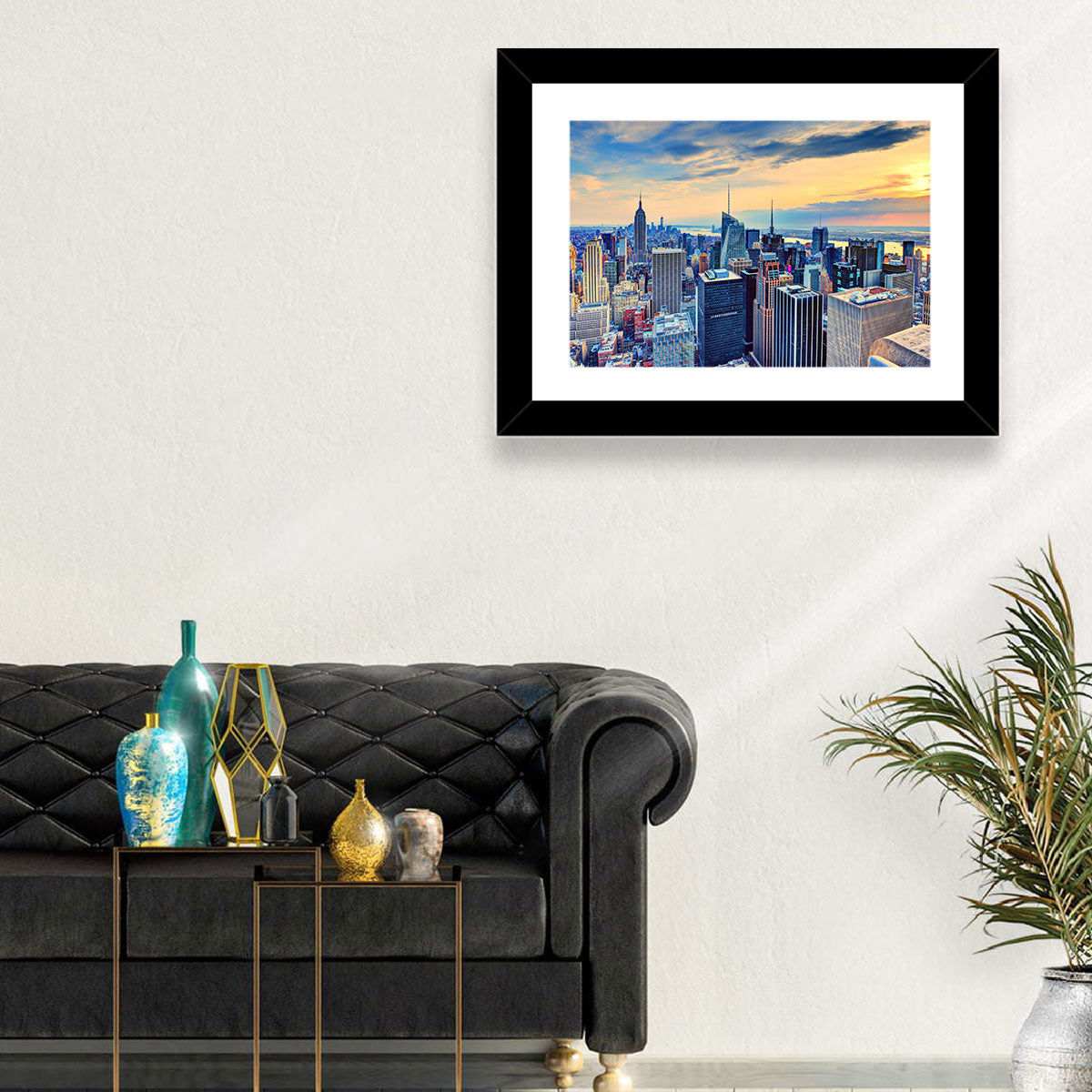 Midtown Manhattan Skyline at Dusk Wall Art