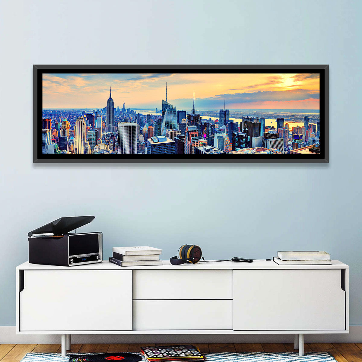 Midtown Manhattan Skyline at Dusk Wall Art