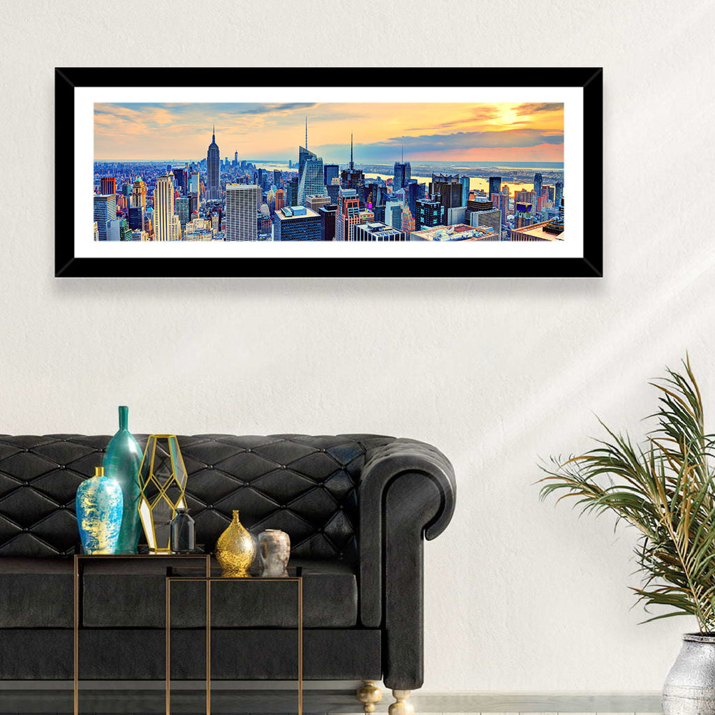 Midtown Manhattan Skyline at Dusk Wall Art