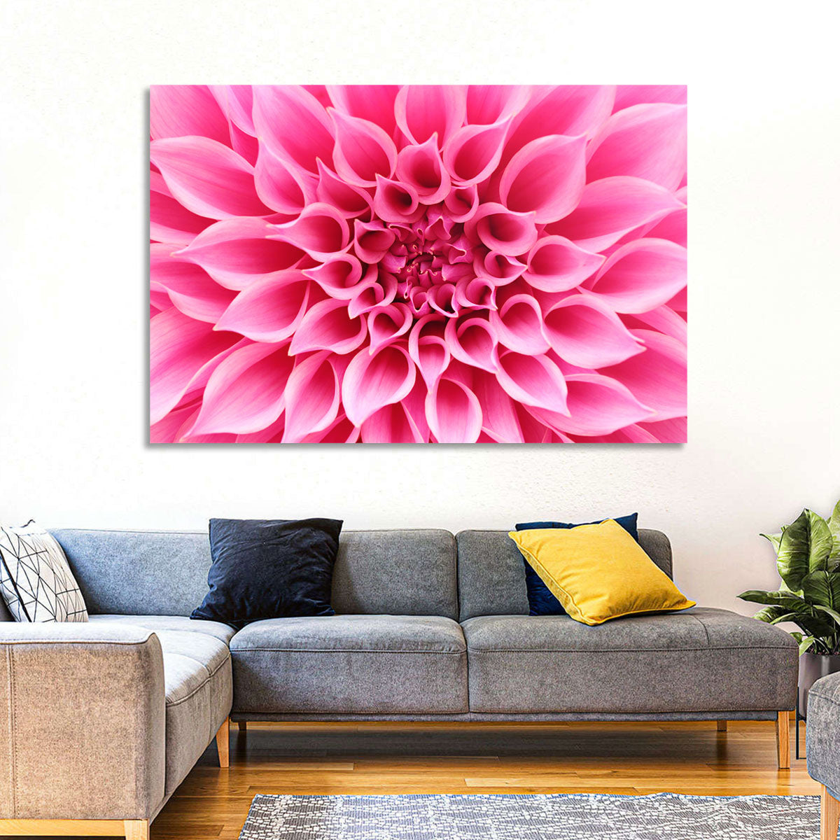 Dahlia Floral Wall Art - CanvasPiece