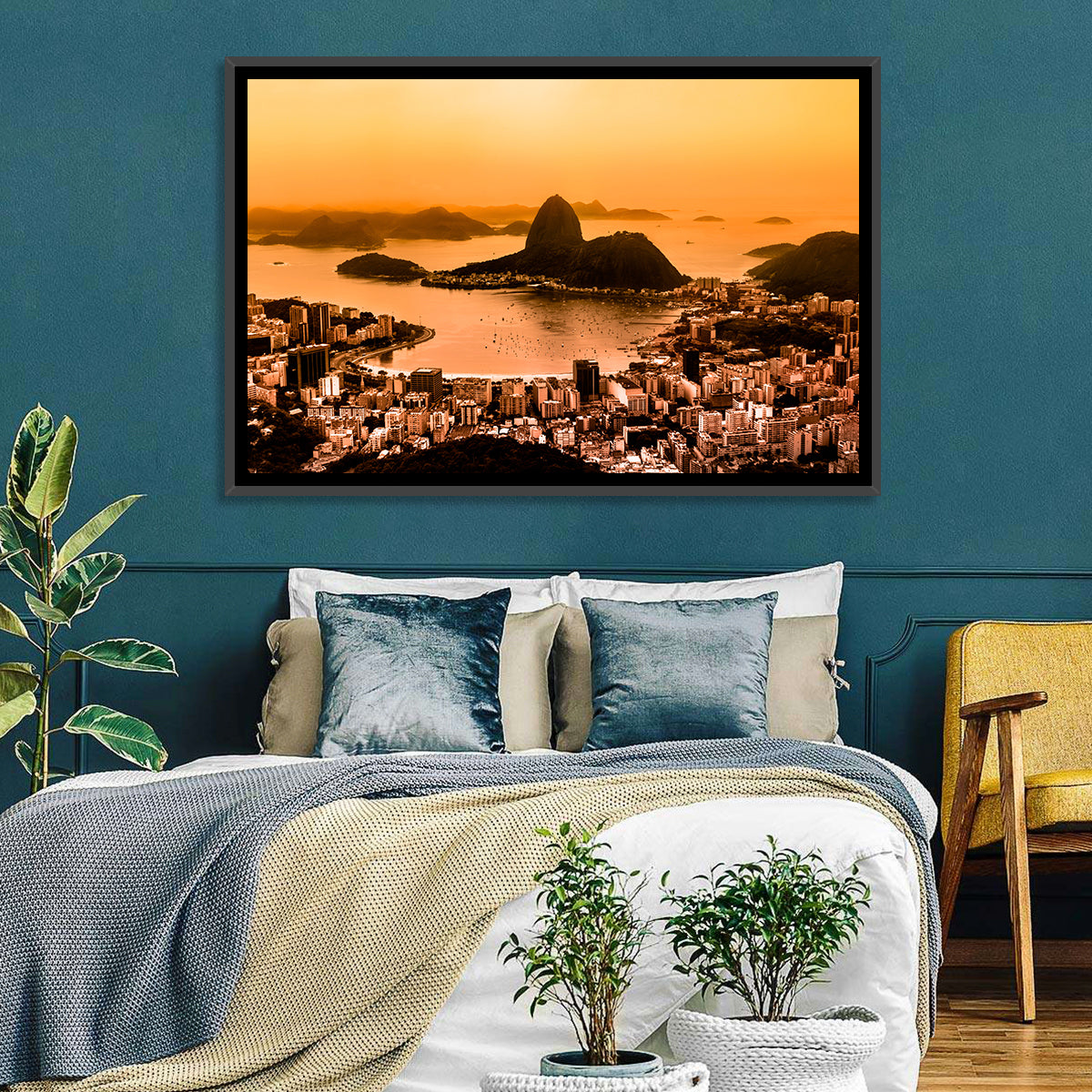 Sugarloaf Over Guanabara Bay Wall Art