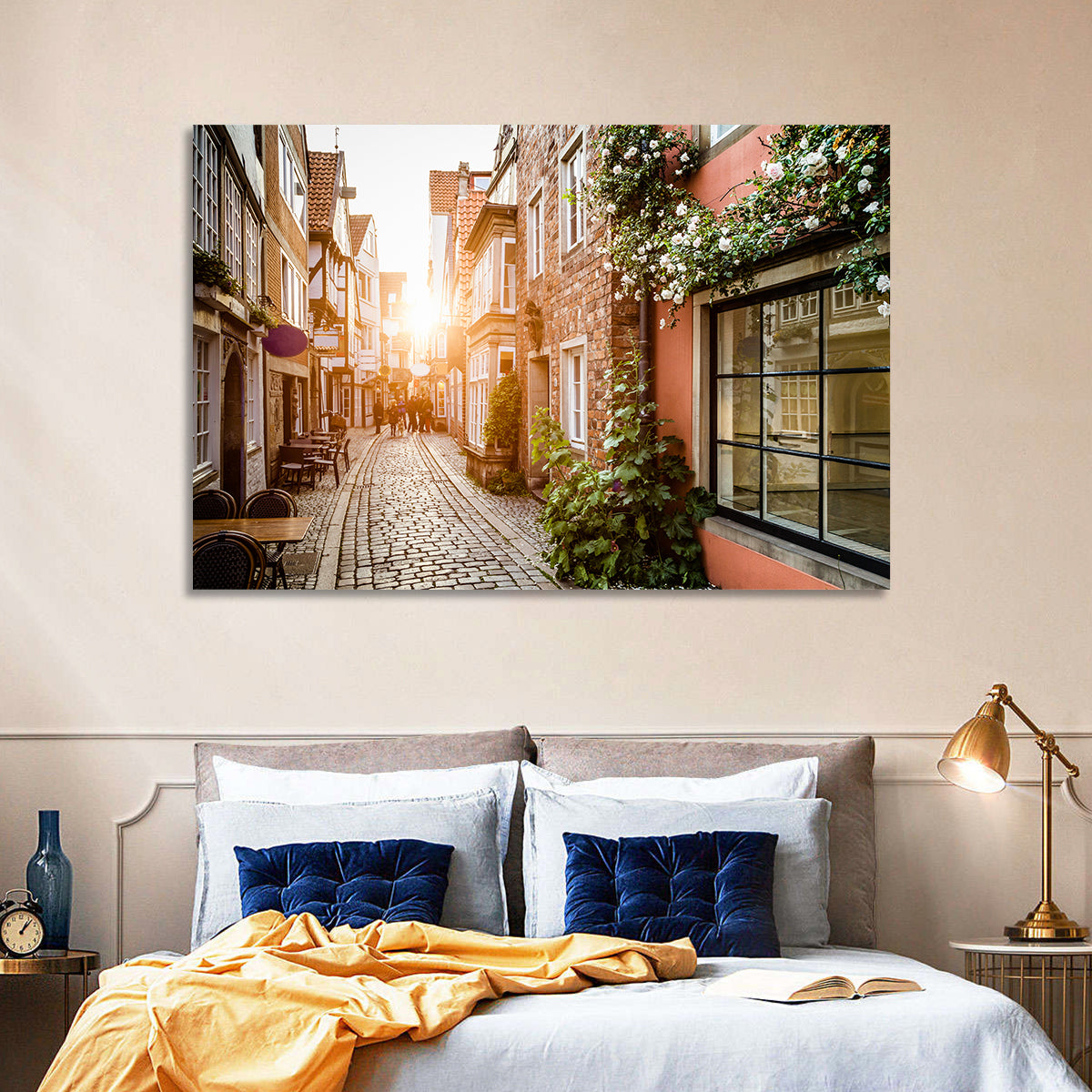 Schnoorviertel Cobblestone Lane Wall Art