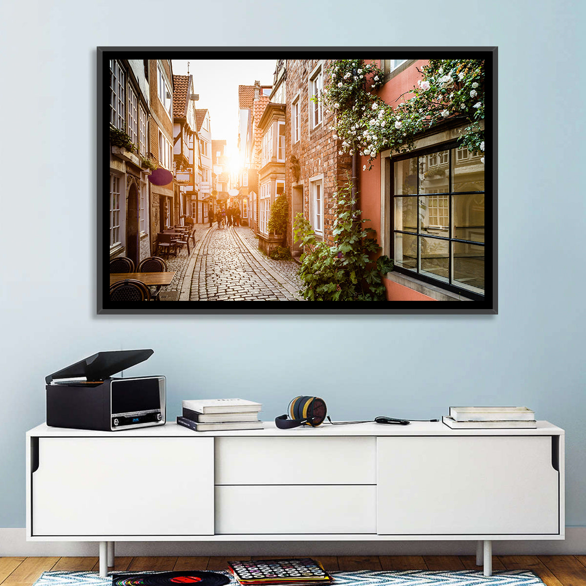 Schnoorviertel Cobblestone Lane Wall Art