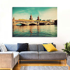 Oberbaum Bridge with Yellow Train Wall Art