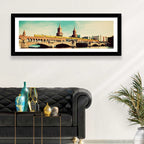 Oberbaum Bridge with Yellow Train Wall Art