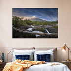 Osorno Volcano at Petrohue Falls Wall Art