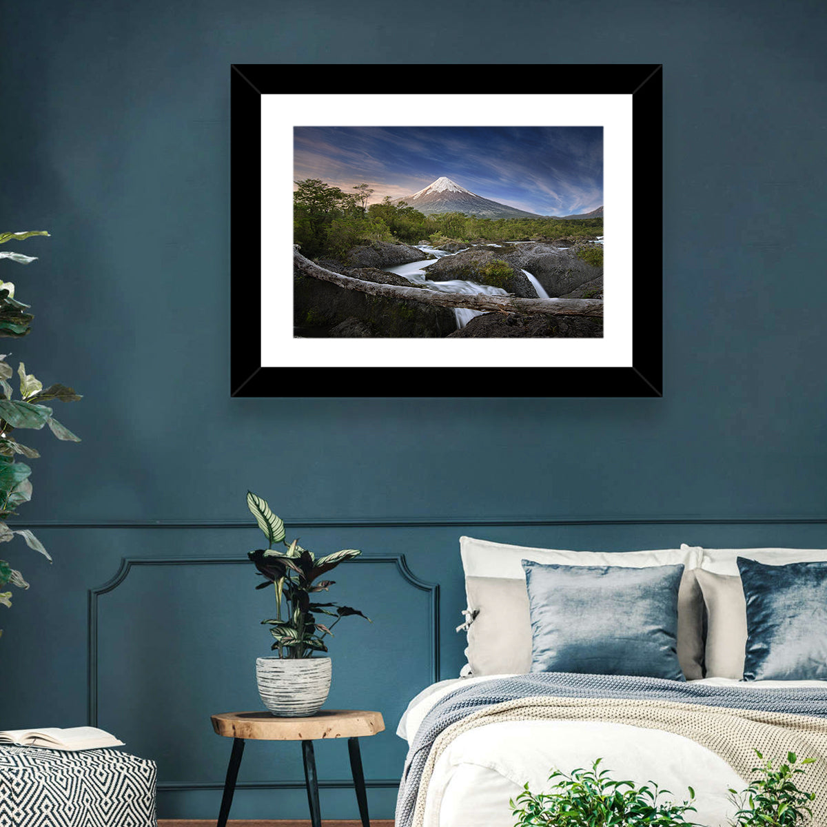 Osorno Volcano at Petrohue Falls Wall Art