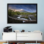 Osorno Volcano at Petrohue Falls Wall Art