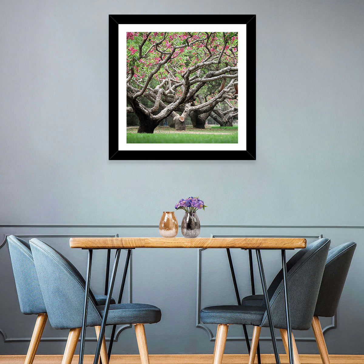 Peach Orchard in Bloom Wall Art
