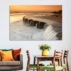 Breakwater at Golden Hour Wall Art