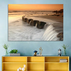 Breakwater at Golden Hour Wall Art