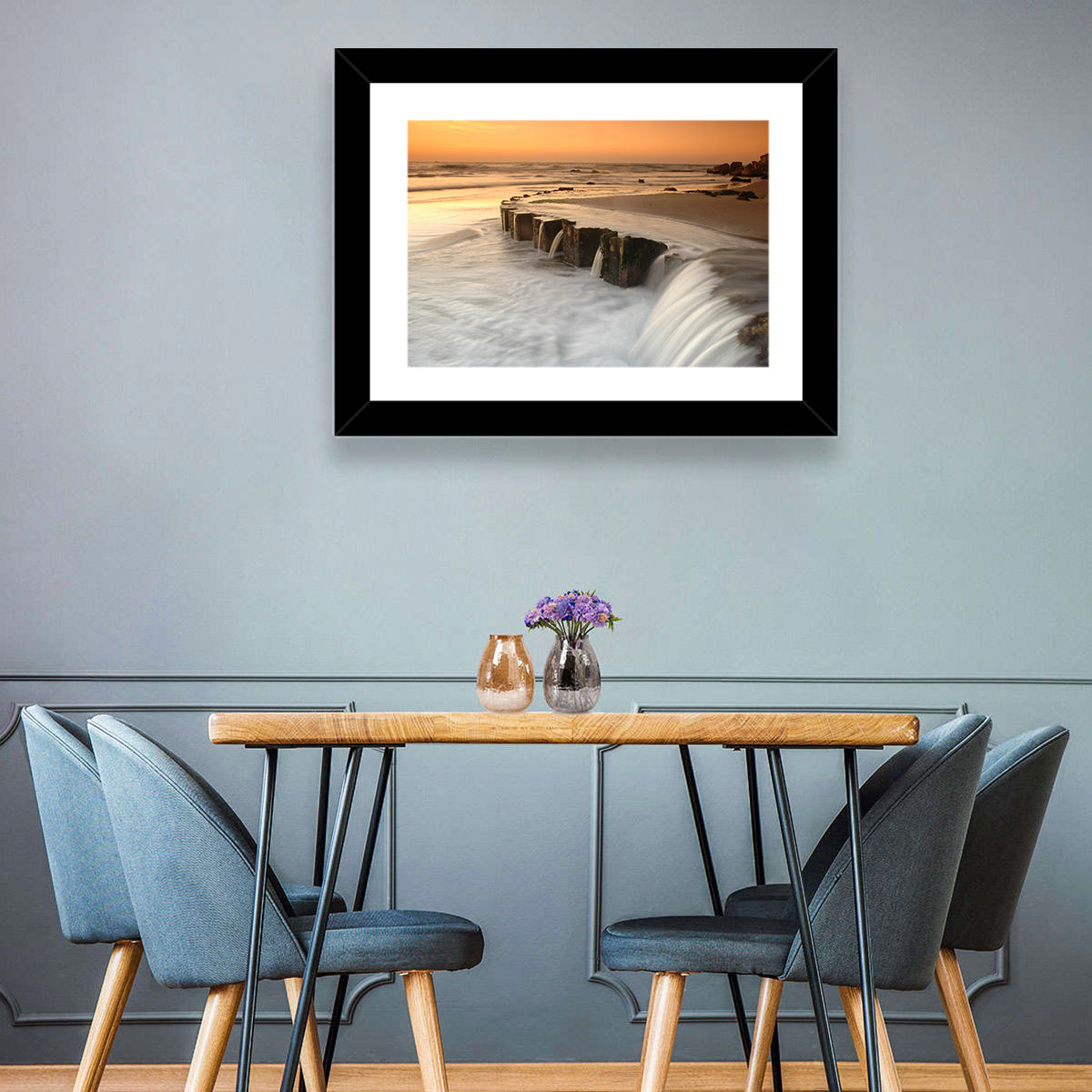 Breakwater at Golden Hour Wall Art