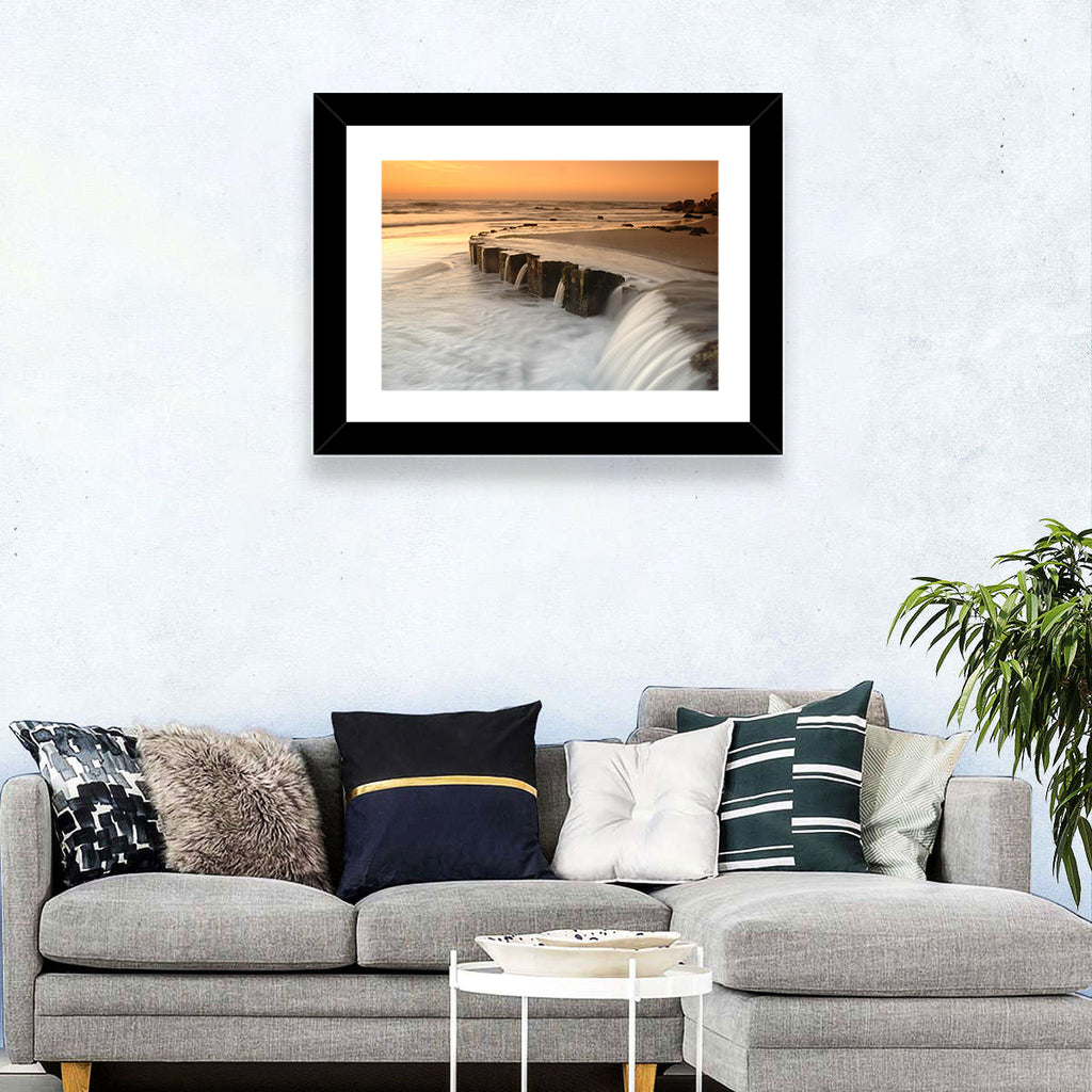 Breakwater at Golden Hour Wall Art