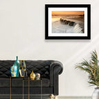 Breakwater at Golden Hour Wall Art