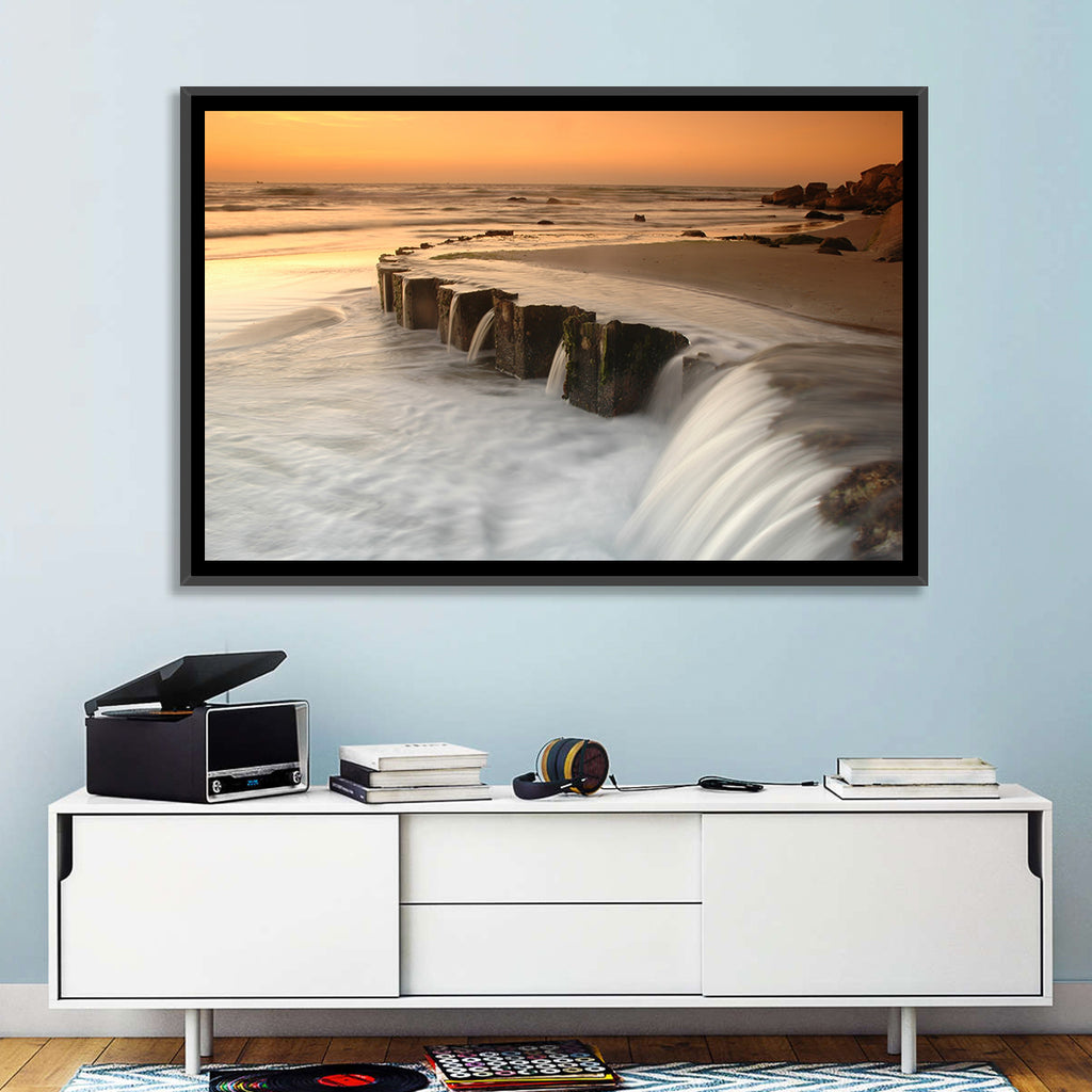 Breakwater at Golden Hour Wall Art