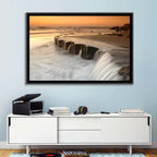 Breakwater at Golden Hour Wall Art