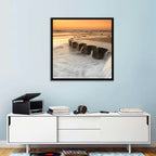 Breakwater at Golden Hour Wall Art