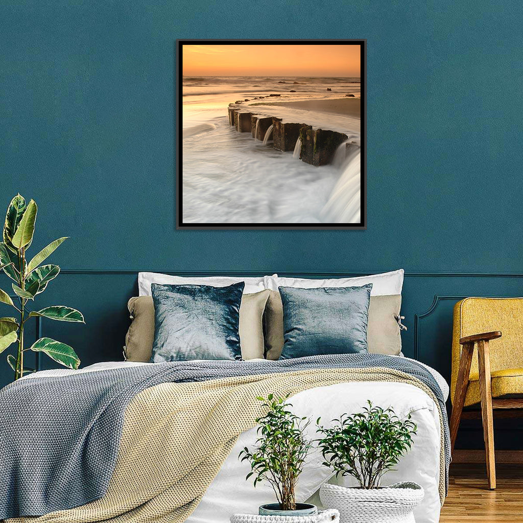 Breakwater at Golden Hour Wall Art