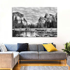 Yosemite Valley Winter View Wall Art