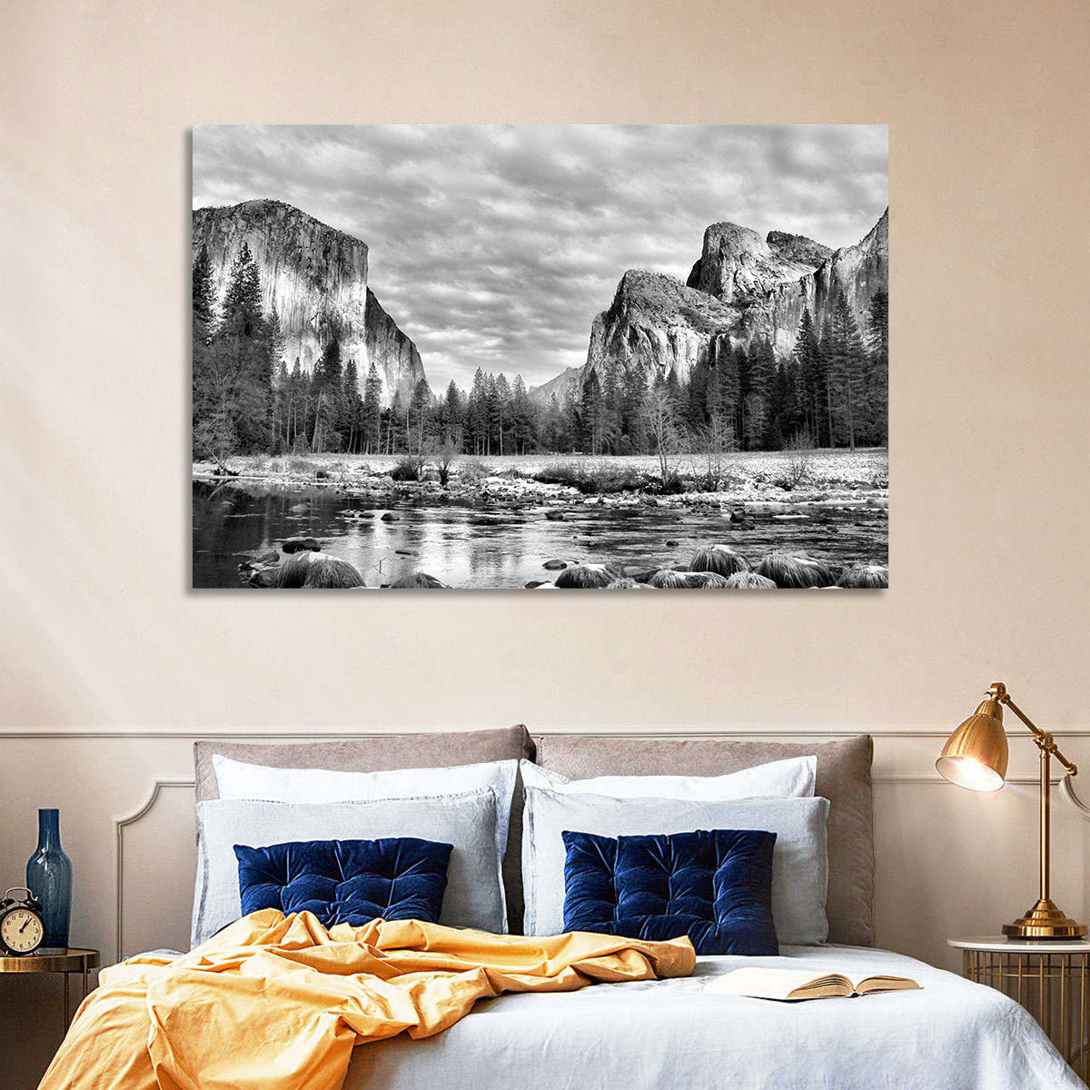 Yosemite Valley Winter View Wall Art