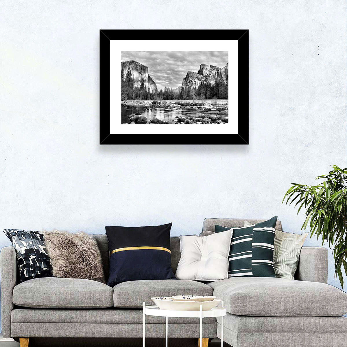 Yosemite Valley Winter View Wall Art