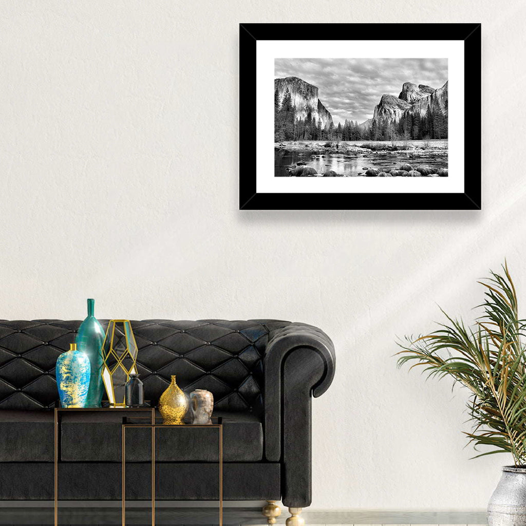 Yosemite Valley Winter View Wall Art