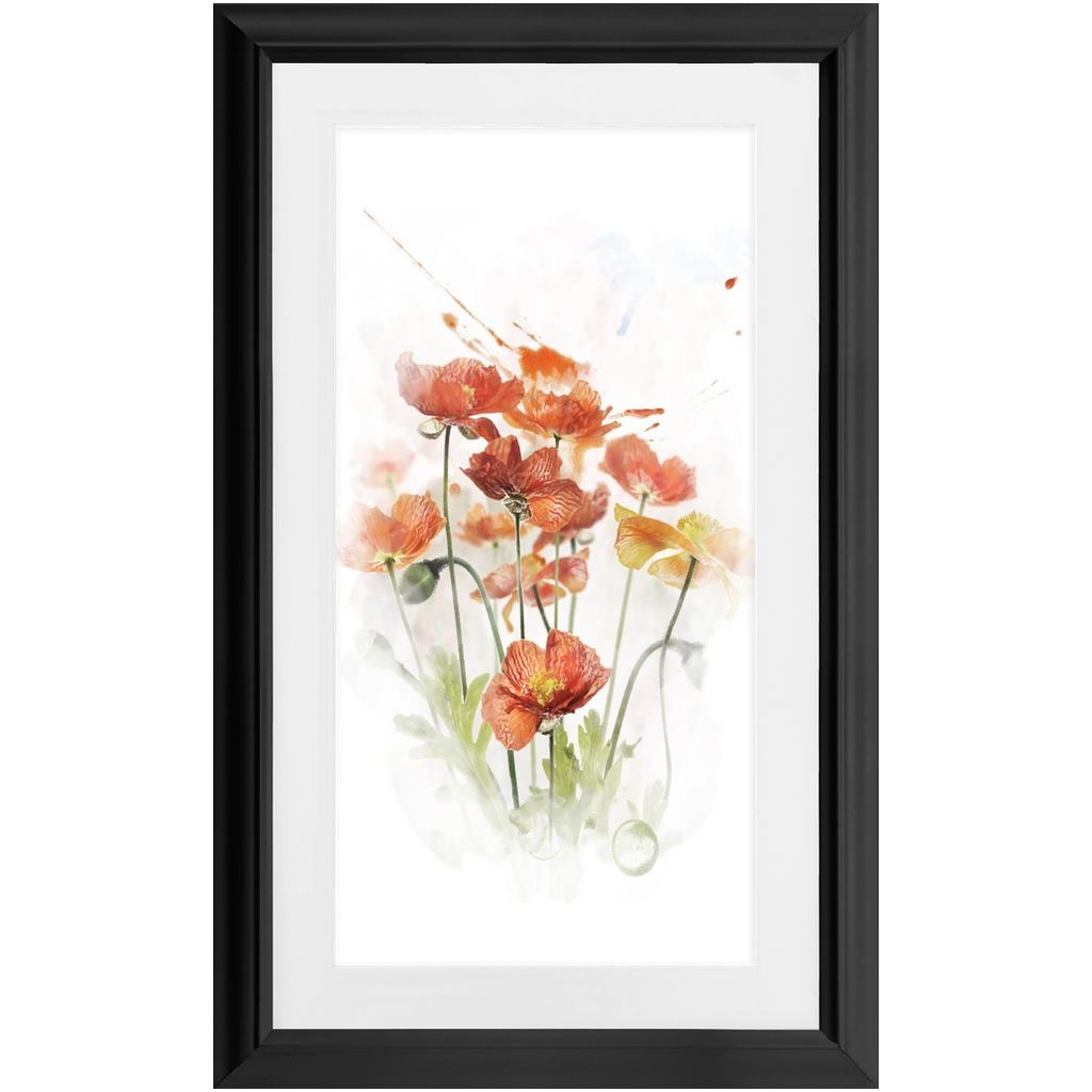 Orange Poppy Cluster Wall Art