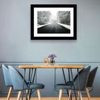Glowing Winter Road Wall Art