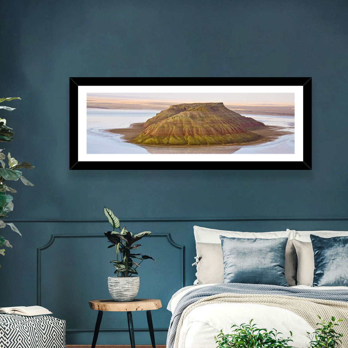 Salt Hill Reflection Wall Art in a room, landscape